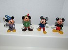 Vintage 12 Disney Mickey Mouse Minnie Donald Pvc Figure Lot Hong Kong 70s 80s
