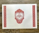 Vintage Christian Paper Placemat Set Of 50  Litho Usa Blest Be The Tie That Bind