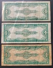 Lot Of 3 1923  1 Blue Seal Silver Certificate Horse Blanket Large Size Note Bill
