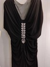Size 16 Ashro Alyssandra Elegant Lace Church Party Black Nude Gown Dress