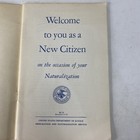 A Welcome To Usa Citizenship Booklet Immigration And Naturalization Guide 1967