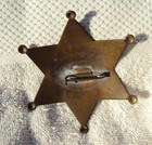 Vintage Ford Model A Owner Badge Brass 6 Point Star Patina