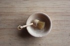 Doll House Miniature Dish Brush   Bowl 1 12 Ooak Artisan By Pigeonoak
