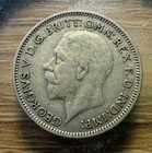 1935 Sixpence Great Britain - Actual Silver Coin Shown - Free Shipping Inf620