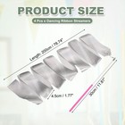 4 Pcs Dance Ribbons 78 7  Sparkly Gymnastics Ribbon Streamers Pink Wand  Silver