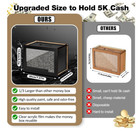 Cash Vault Wooden Savings Box Wooden Cash Saver Money Saving Box With Countdown