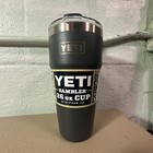 Yeti Authentic Rambler 26 Oz Cup W  Straw Lid Charcoal New