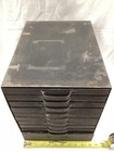 Vintage Metal Printers 10 Drawer Cabinet Type Set Letterpress-antique   Heavy