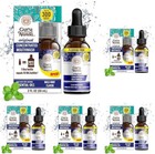 Mint Flavor Liquid Mouthwash  Fluoride-free  Essential Oils - 300 Uses  5 Pack
