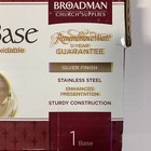 Communion Remembrance Ware Silver Tone-bread Plate Base  stainless Steel 