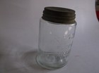 Antique Vintage Mason Canning Jar With Zinc Lid - Nov 30th 1858 - Clear Glass