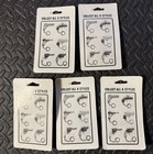 Lot Of 5 Vintage Ja Ru Super Bang Mighty Midget Mini Cap Gun Keychains Die Cast