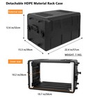 Pa Dj Flight Road Travel Mount - 6u Rack Case  Waterproof Hard Case
