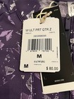 Adidas Ultimate 365 Print1 4 Zip Mock Neck Pullover Cooling Golf Womens M   80