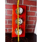 Weather Station Wall Plaque Wood Barometer Thermometer Hygrometer Heritage Vtg