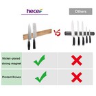 12in Magnetic Knife Strip For Wall Premium Acacia Wood Strong Magnet Holder Rack
