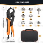 Heavy Duty Snap Fastener Tool Kit Boat Cover  Metal Snaps  Canvas  Sewing  tarps