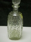 Vintage Liquor Whiskey Brandy Scotch Glass Crystal Decanter Bottle   Stopper