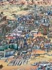 Map Of Las Vegas Nevada Unique Media Maps Laminated Artistic Illustrated 1998