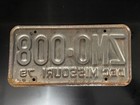 Missouri License Plate 1979 December Zm0 008