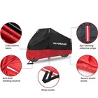 Black Motorcycle Cover Outdoor Protector Dust For Harley-davidson Softail Custom
