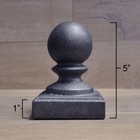Cast Iron Ball Fence Finial Square Topper Post Caps For 3 X 3  Posts   10 Pieces