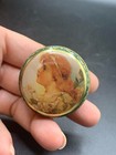 Vintage Tin Boxes Set Of 2 Pill Boxes Or Trinket Boxes With Faces Printed