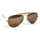 Vintage Ray-ban Bausch   Lomb B15 Outdoorsman Aviator Sunglasses 58-14 Gold 90s