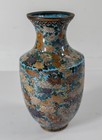 Antique Japanese Meiji Chinese Cloisonne Enamel Vase Millefiori Flower Design