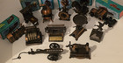 Antique Finished Diecast Miniature Pencil Sharpener Figurine Lot Bundle Of 12