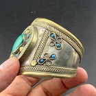 Outstanding Traditional Afghani Handmade Silver Plated Brass Beautiful Bangle