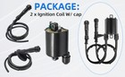 Set Of 2 Ignition Coils   Caps For Shadow Spirit 750 Vt750dc Vt750c2 2001-2009
