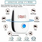 10x Electronic Ultrasonic Pest Reject Roaches Mosquito Repeller Mouse Defender