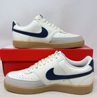 Nike Court Vision Low Sail Midnight Navy Men s Casual Lifestyle Shoes Hf1068-133