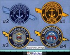 Thunderbolt  3  small Seal  Georgia Shoulder Patch Unique Shape Ship Anchor 1m