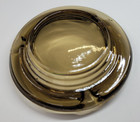 Vintage Glass Ashtray - 3 Slot Round