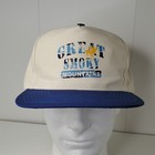 Vintage Great Smoky Mountains Moose Strapback Hat Baseball Cap Logo Spelled Out