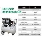 24l Dental Silent Oil-free Air Compressor Portable Medical Pump For 1-2 Chairs