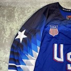 Nike Team Usa Authentic Olympic Hockey Jersey P34235 Size Xl 2018 Blue Stitched
