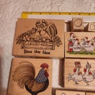 Chickens Rubber Stamps Lot 