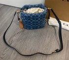 Mini Drawstring Bag Signature Denim Cde32 Denim