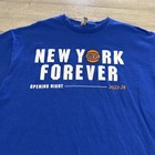 New York Knicks Basketball Shirt Men s Blue Opening Night 2023 2024 Xl