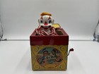 Vintage 1950s Mattel Jolly-tune Clown Jack In The Music Box Usa Non Working