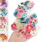 20pcs Silk Artificial Fake Rose Flower Heads Bulk Craft Wedding Party Cake Decor