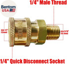 Pressure Washer Coupler  Quick Connect Fitting  Female Npt Socket To Male Thread