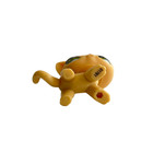 Littlest Pet Shop Toys Bobble Head Short Hair Cat  1962 Yellow Cat Green Eyes