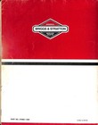 Briggs   Stratton Service And Repair Instructions Manual 270962 Vintage Guide