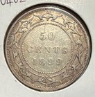 1899 Newfoundland-canada 50 Cents Narrow    9    Nice Grade Silver Coin-29 85mm-km 6