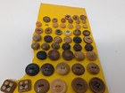 Vintage Antique Ivory Tagua Nut Wood Buttons Lot