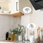 Aogigigio Under Cabinet Cutting Board Holder - 12 Pcs Pot Lid Medium  Silver